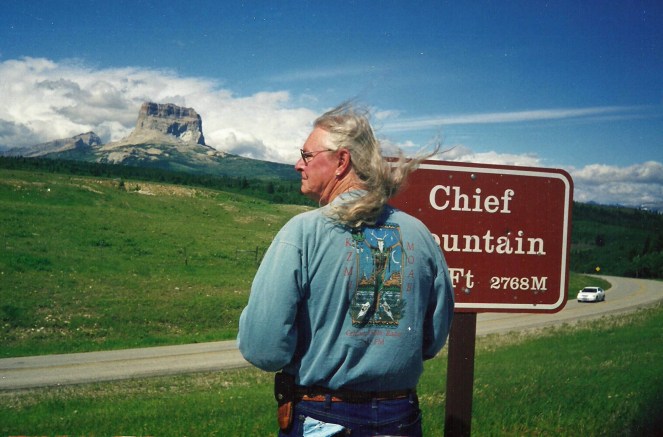 Dad at Chief Mountain